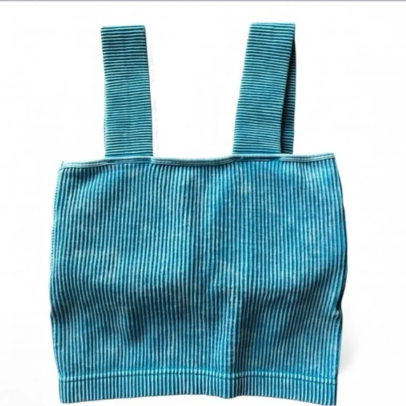 Zenana Ribbed Square Neck Brami - Picture 2 of 3